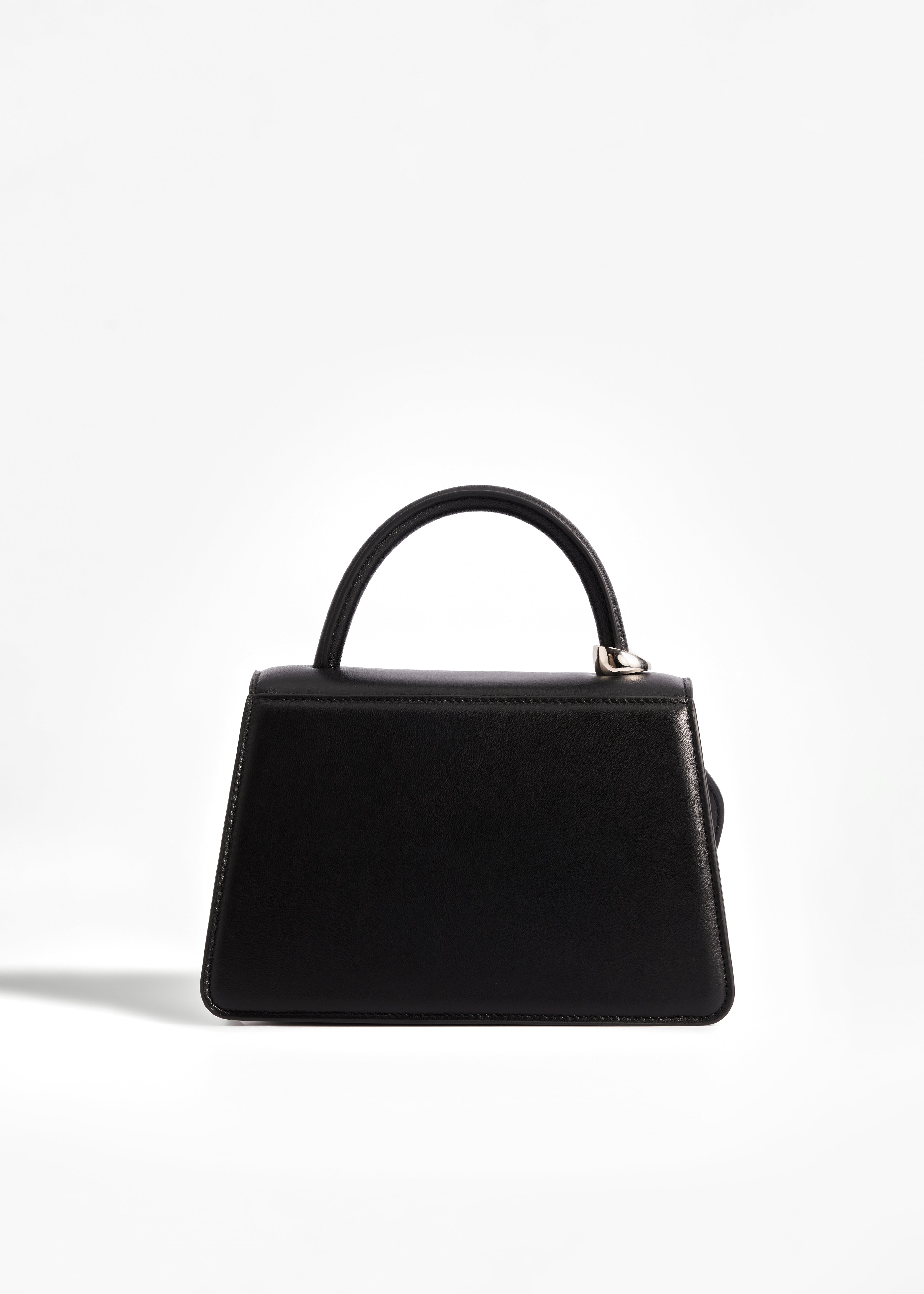 PNARU NUV Black Leather, Silver Hardware