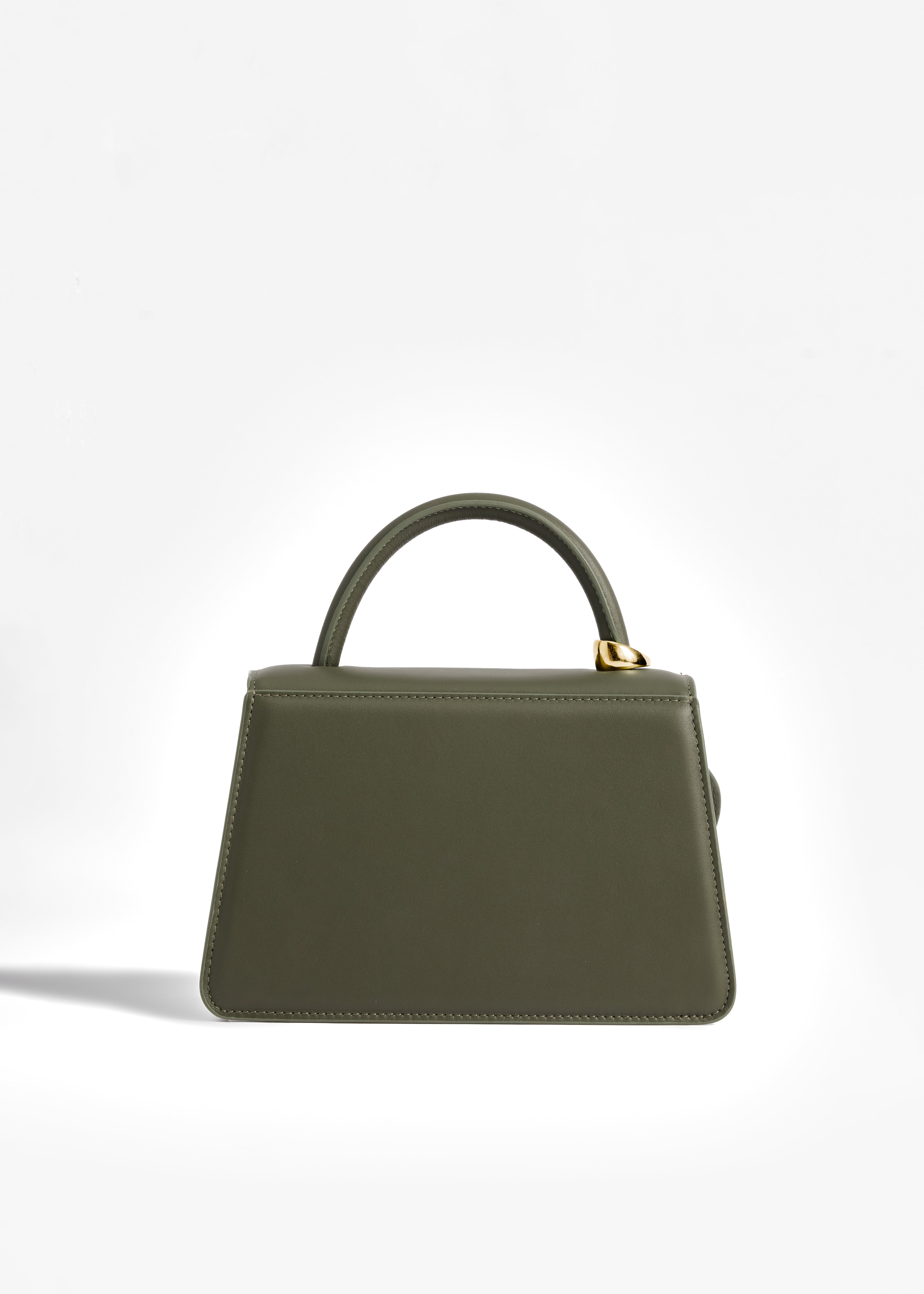 PNARU NUV Green Leather, Gold Hardware