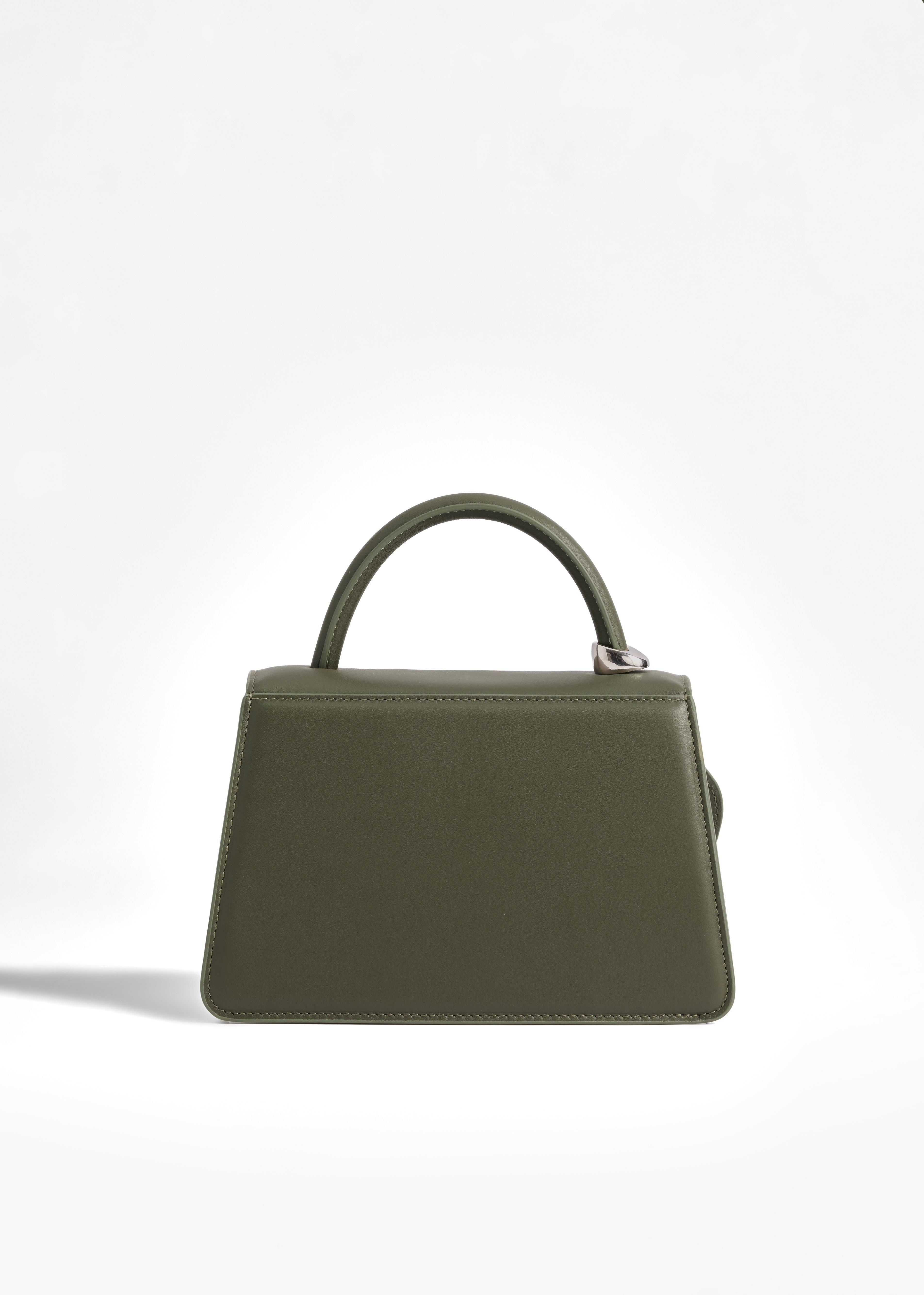 PNARU NUV Green Leather, Silver Hardware