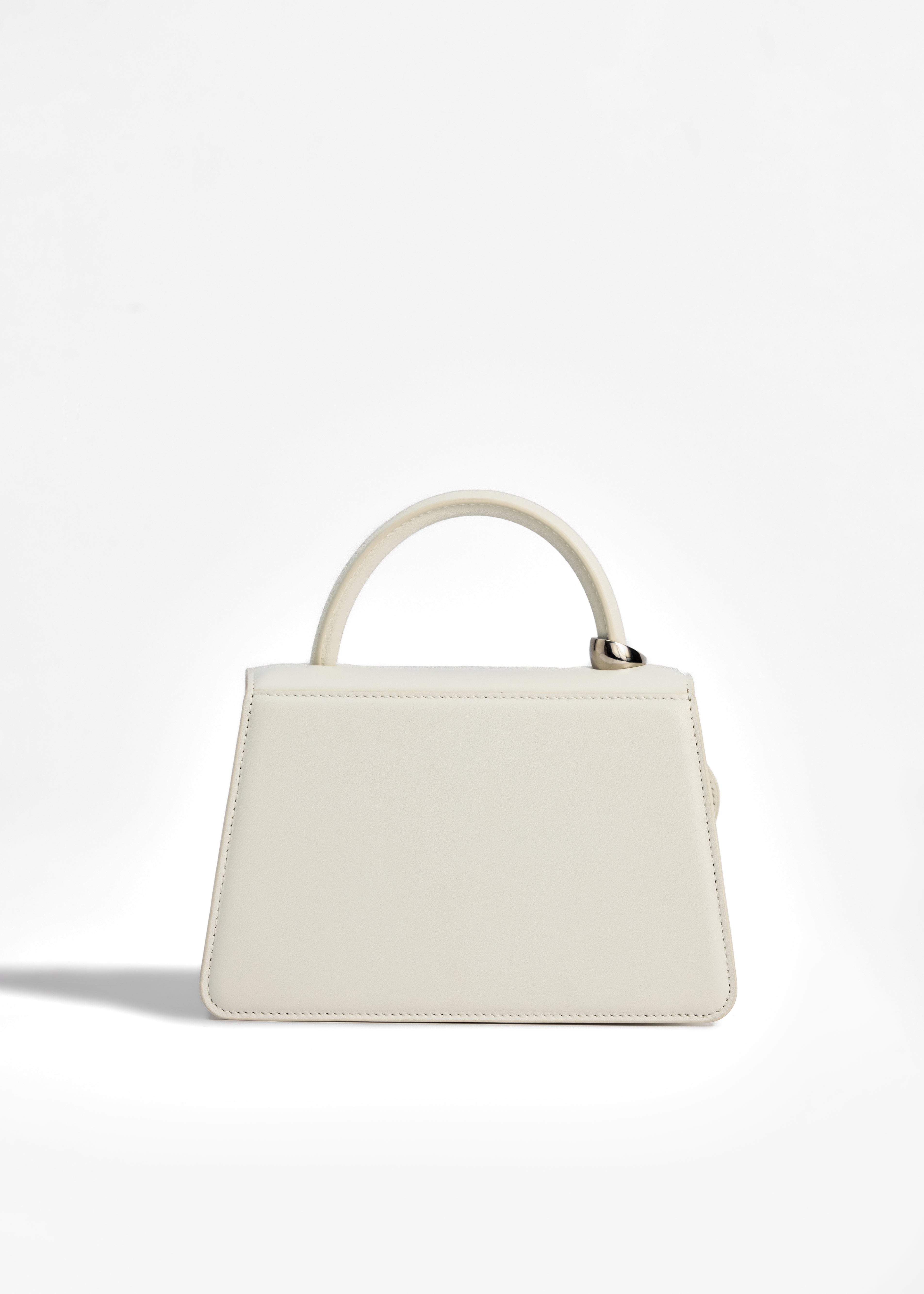 PNARU NUV White Leather, Silver Hardware