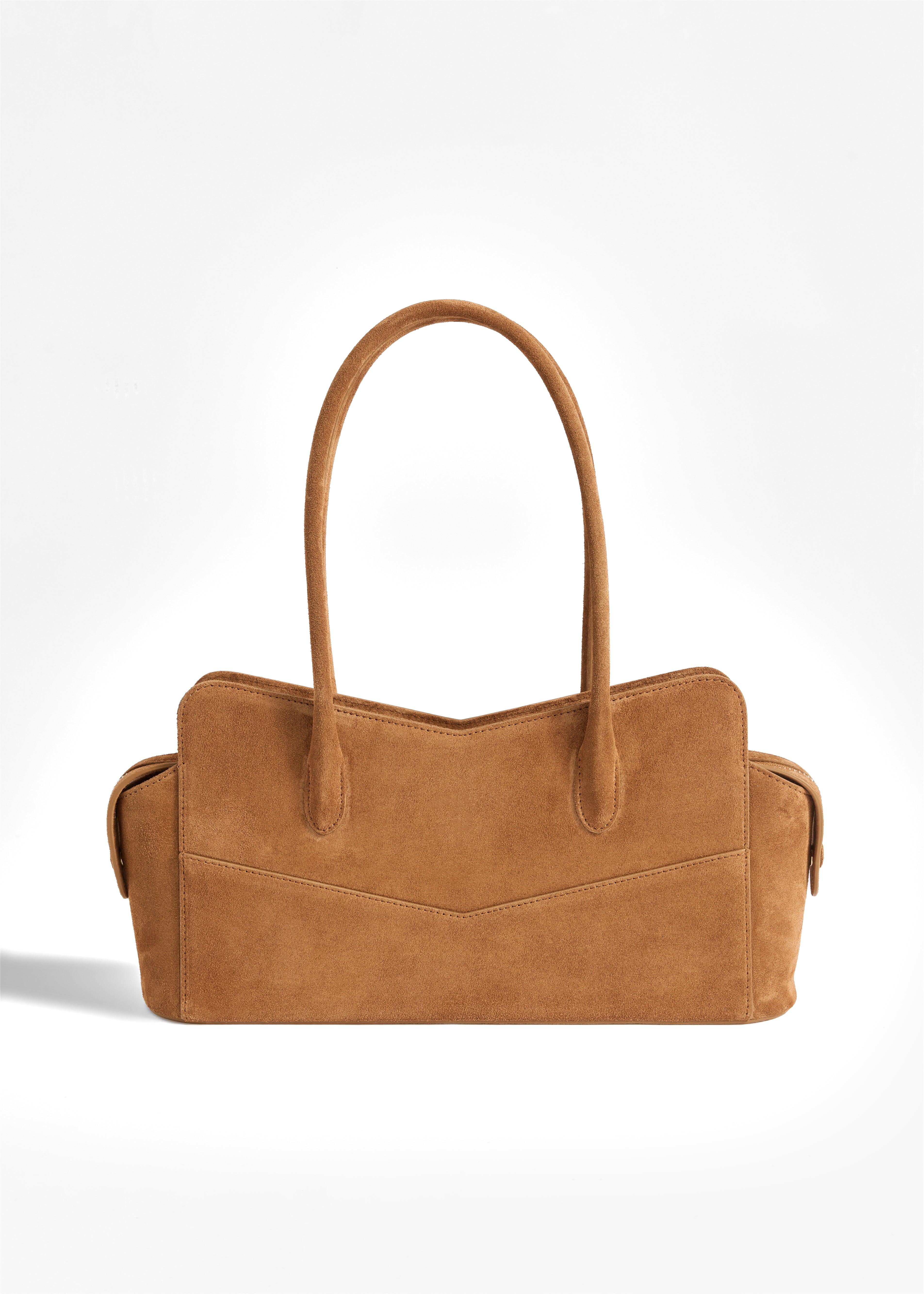 PNARU VENA EAST WEST Tan Suede
