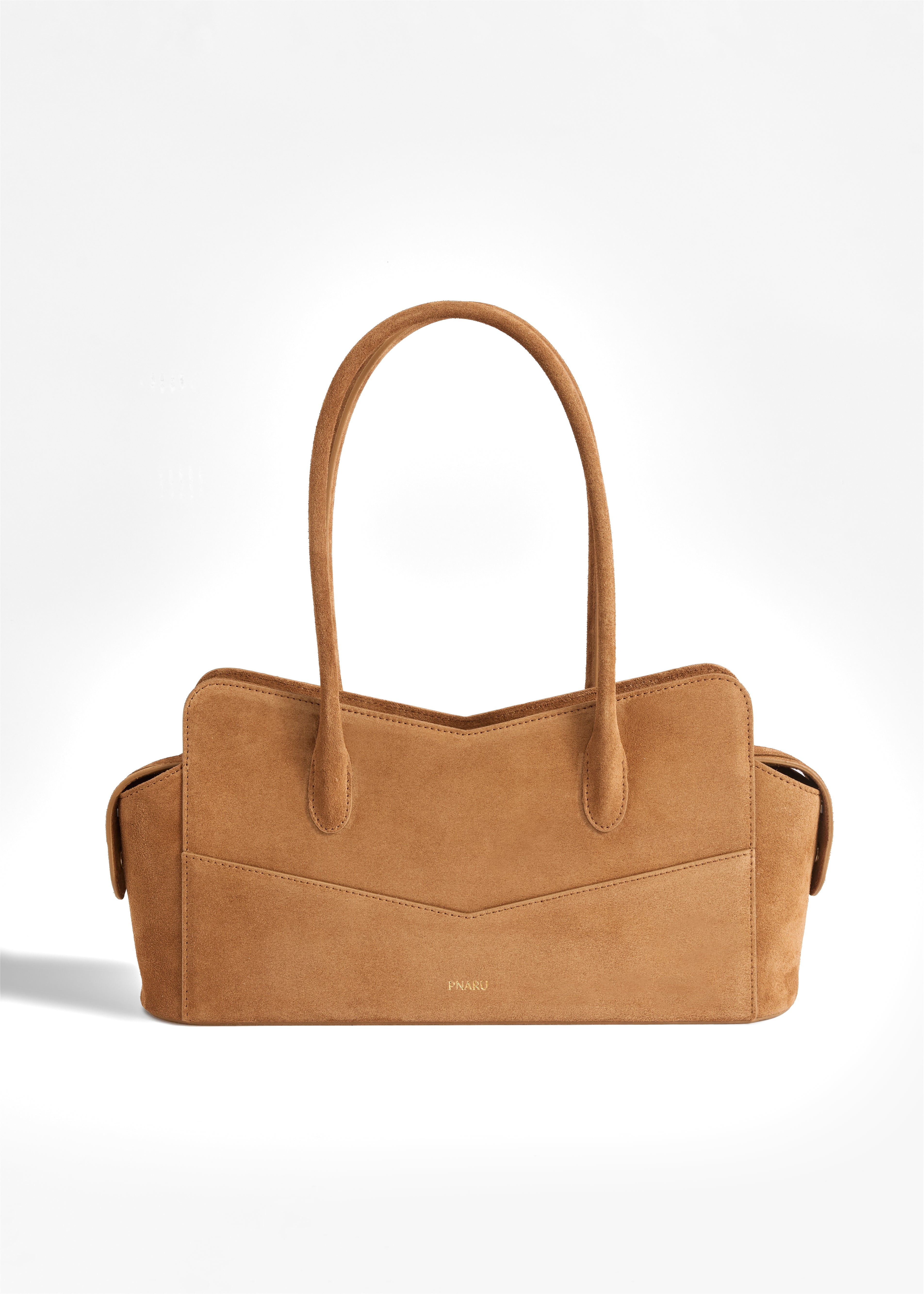 PNARU VENA EAST WEST Tan Suede
