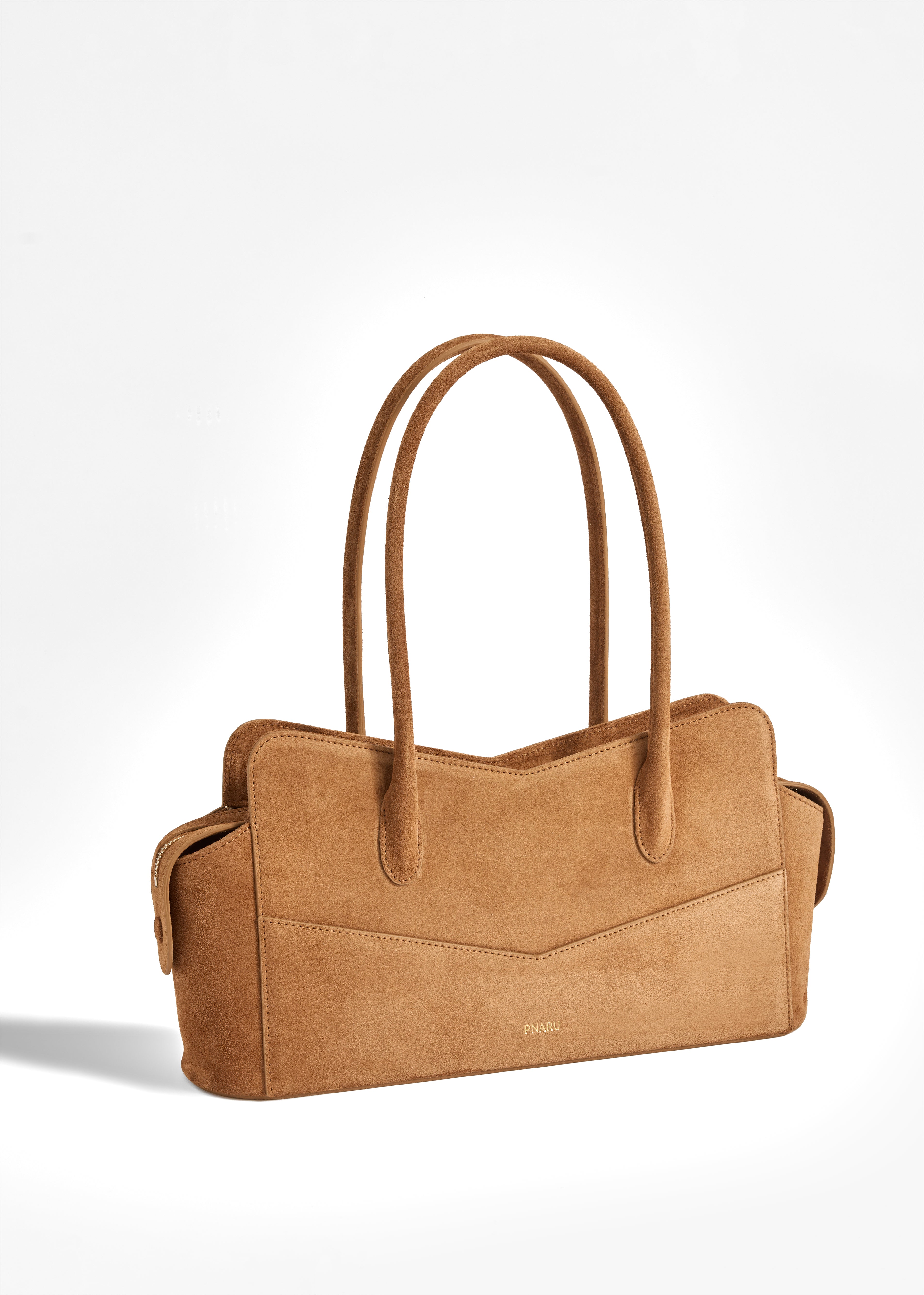 PNARU VENA EAST WEST Tan Suede
