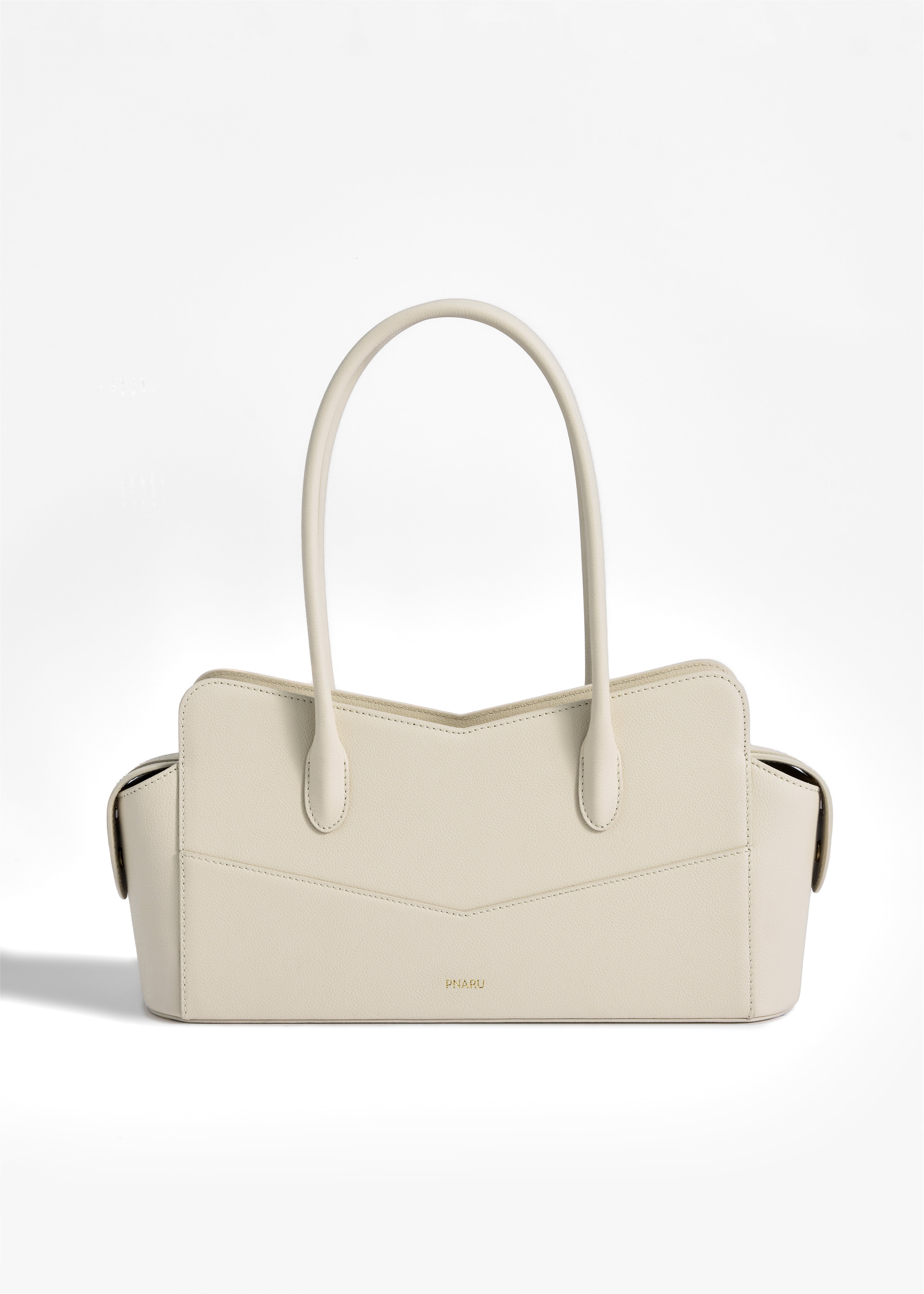 PNARU VENA EAST WEST White Leather