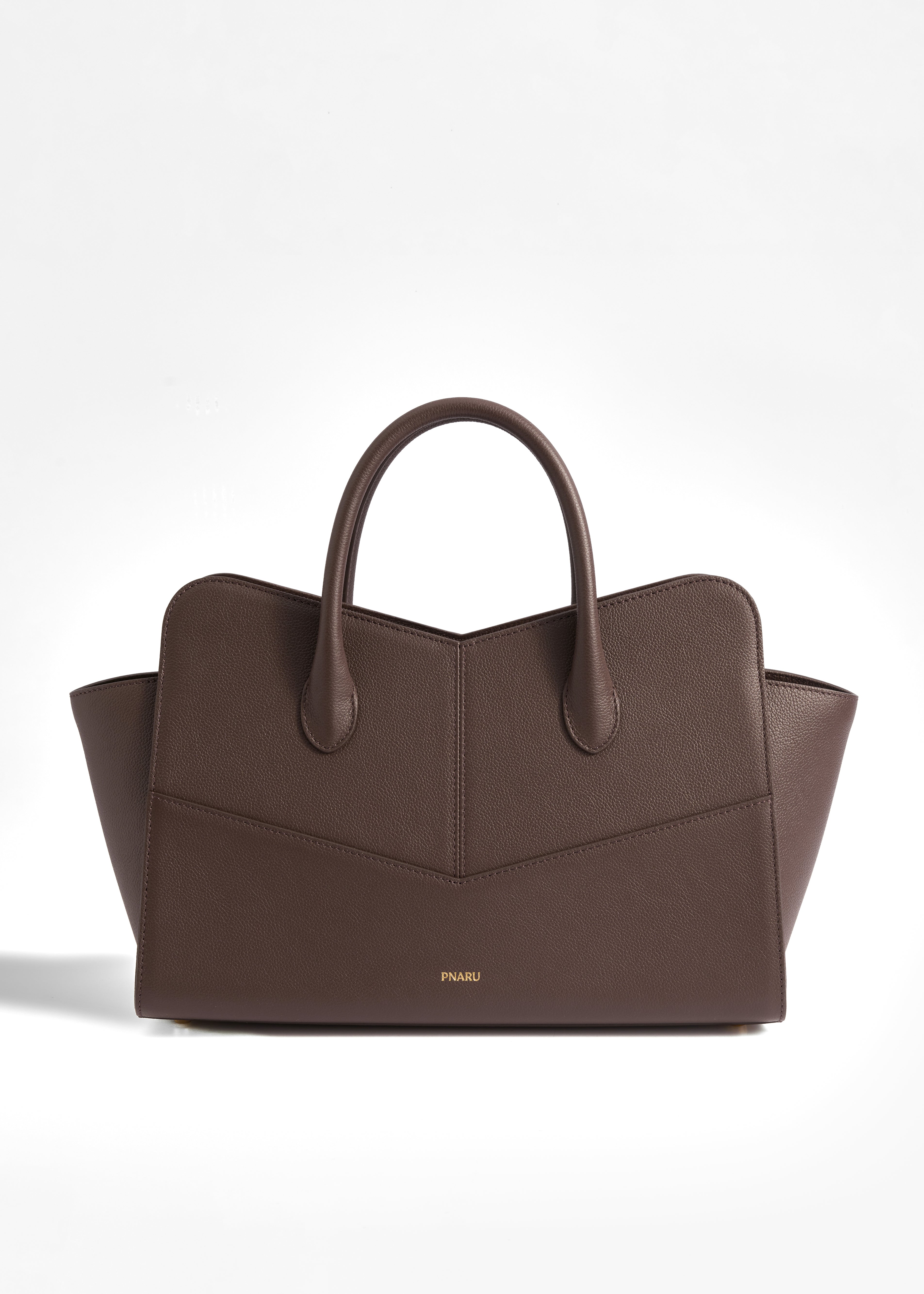 PNARU VENA LARGE Brown Leather