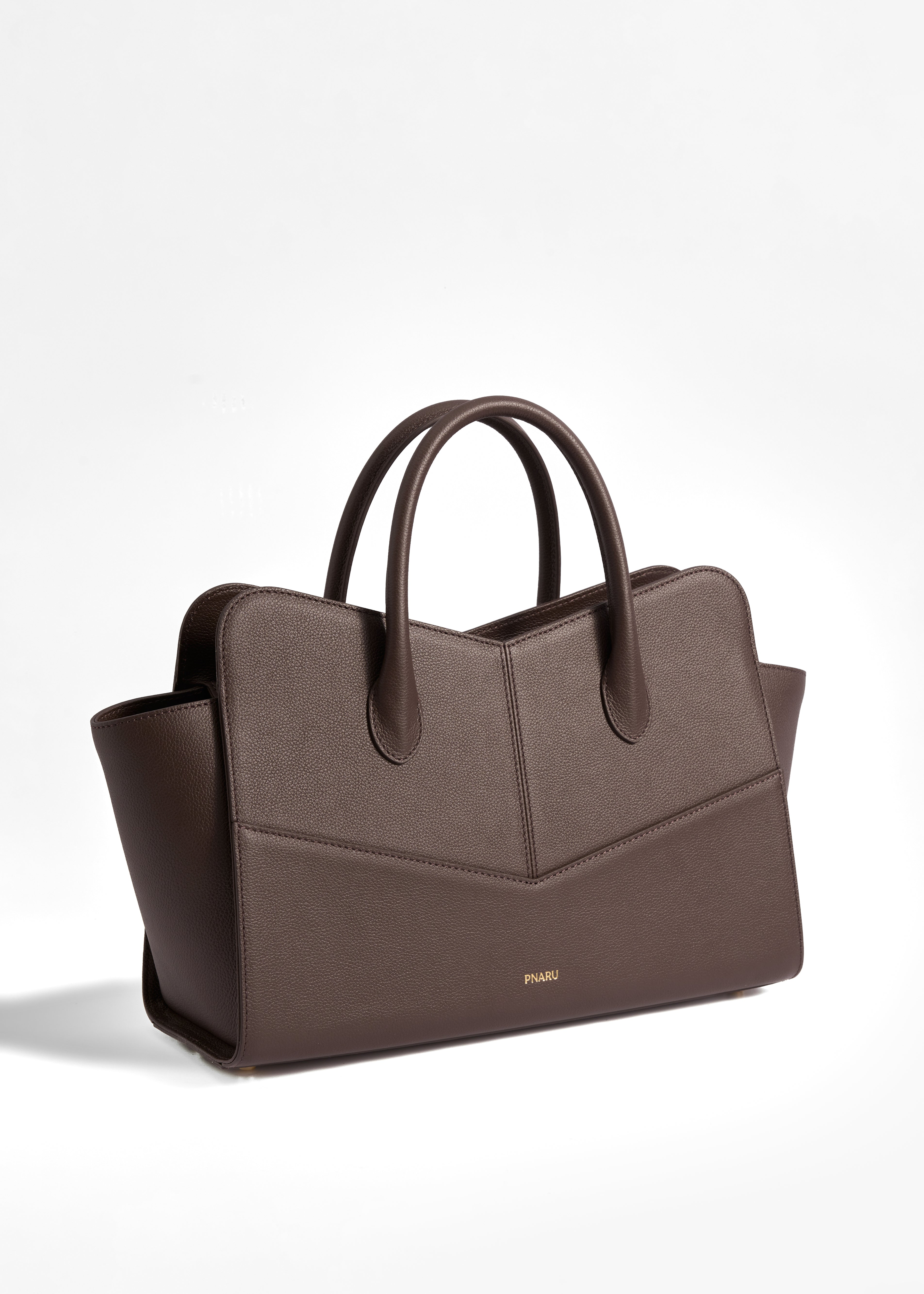 PNARU VENA LARGE Brown Leather