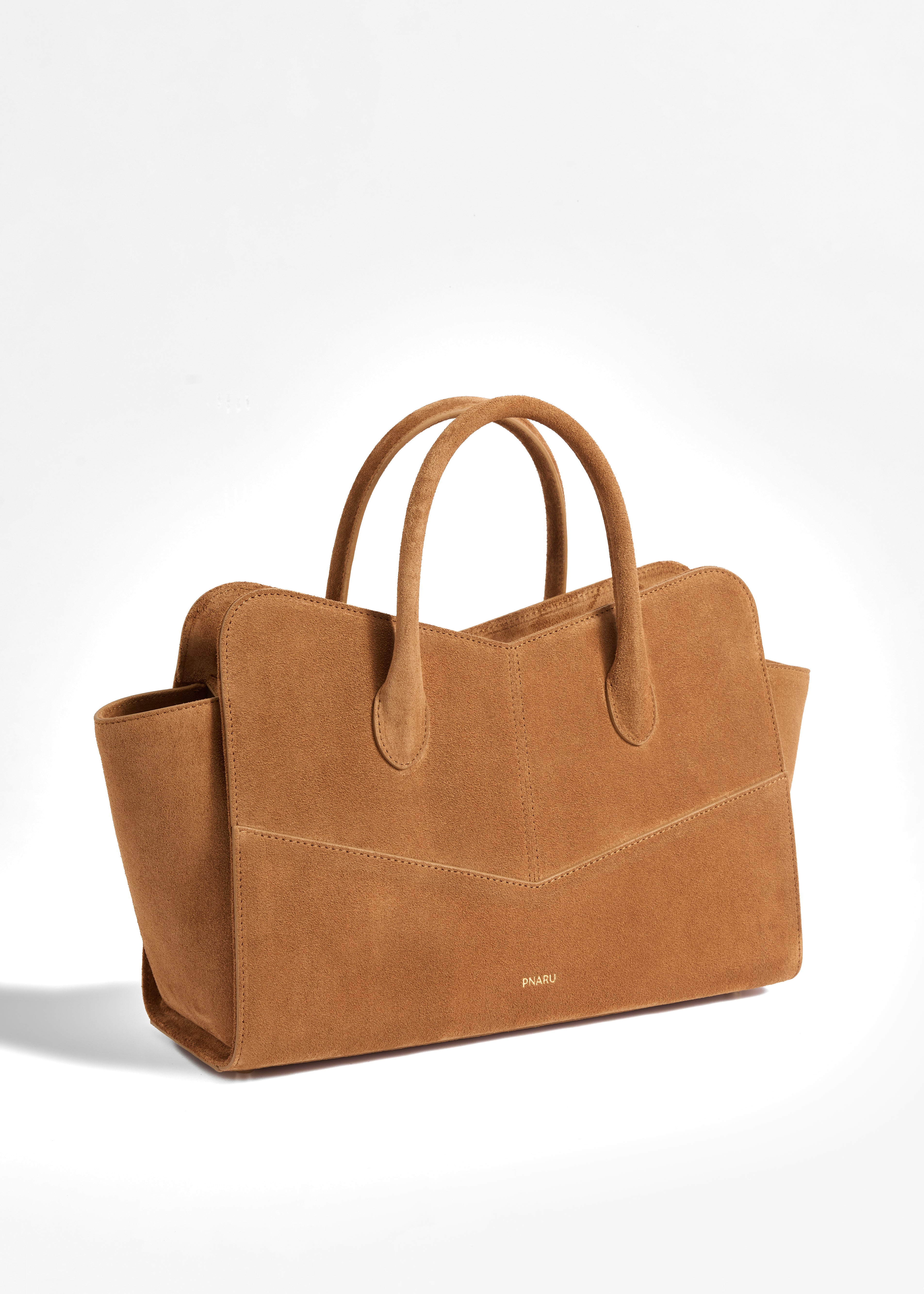 PNARU VENA LARGE Tan Suede